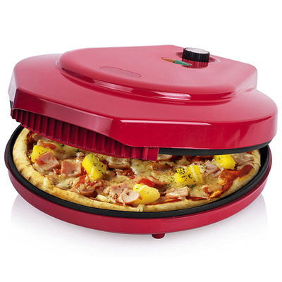 เครื่องทําพิซซ่าไฟฟ้า 12 นิ้ว ไม่ติดสําหรับบ้าน พิซซ่า แปนไพ่ Calzone Cooker กับการควบคุมอุณหภูมิปรับ