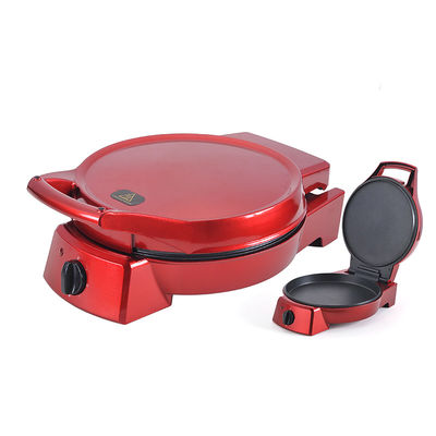เครื่องทําพิซซ่าไฟฟ้า 12 นิ้ว ไม่ติดสําหรับบ้าน พิซซ่า แปนไพ่ Calzone Cooker กับการควบคุมอุณหภูมิปรับ