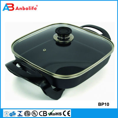 Anbo anti-stick round electric grill pan/electric aluminum pizza pan สําหรับเครื่องใช้ในบ้าน