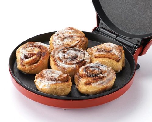 เครื่องทําพีซซ่าไฟฟ้าใหม่ พกพาคุณภาพสูงหลายฟังก์ชันไฟฟ้า pizza sandwich oven / pizza pan