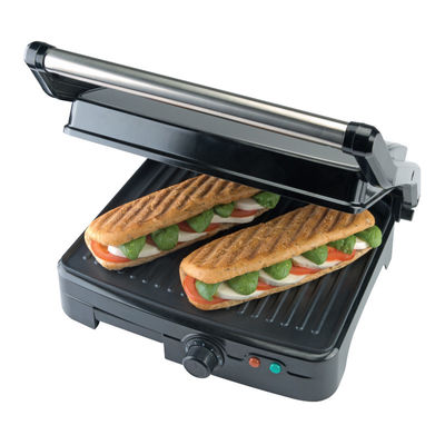 สแตนเลส อิเล็กทริก Grill แซนวิชปรีส Panini Grill ด้วยอุปกรณ์โฉม