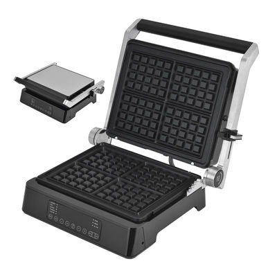สแตนเลส อิเล็กทริก Grill แซนวิชปรีส Panini Grill ด้วยอุปกรณ์โฉม