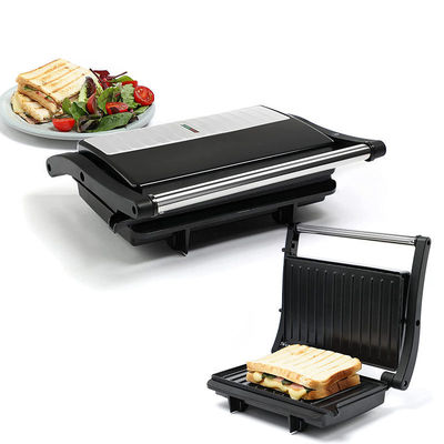 จานที่แยกออก BBQ Panini Press Grill Griddle Grill ภายในที่ไม่มีควัน LED touch screen Grill ติดต่อดิจิตอล