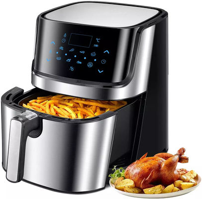 เครื่องอบอุ่นอากาศพลังงาน 5.5l 5l 6L 7l ไม่มีน้ํามัน Rotisserie Toaster Smart Air Fryer