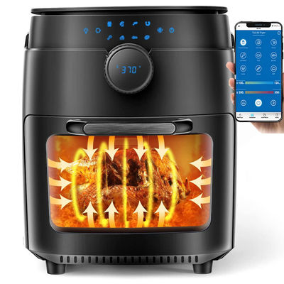 1800W ขาวอากาศ Fryer โฟน 12 ลิตร ดิจิตอลอากาศ Fryer น้ํามันฟรี Wtih Wifi Tuya