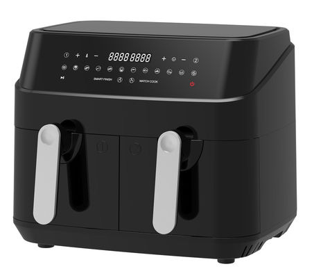 เครื่องต้มอากาศแบบสองกระเป๋าที่ไม่มีน้ํามัน Smart Dual Air Fryer 9L Digital 2400W