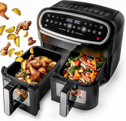 เครื่องต้มอากาศสมาธิ 2400W Double With Visible Transparent Window 9L เทคโนโลยีสองโซนดิจิตอล