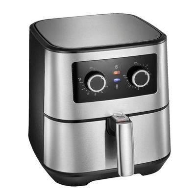 ห้องครัวขนาดเล็ก บ้านไฟฟ้า 8L เครื่องปรุงอากาศดิจิตอล 1700W เครื่องปรุงอาหาร สแตนเลส โซนกระเป๋าสอง