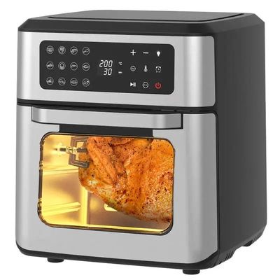 เครื่องปรุงอากาศแบบดิจิตอลด้วยสเตม พร้อมจอดิจิตอล เครื่องปรุงไก่ Rotisserie สแตนเลส