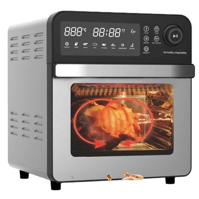 เครื่องปรุงอากาศแบบดิจิตอลด้วยสเตม พร้อมจอดิจิตอล เครื่องปรุงไก่ Rotisserie สแตนเลส