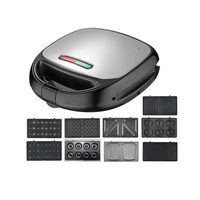 พกพา 6 8 ใน 1 ไม่ติด แซนวิช Bubble Waffle Maker บ้าน