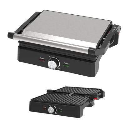 สามารถถอดออกได้ 4 ชิ้น บาร์บีควีจ์ในห้อง Panini Press ด้วยการควบคุม Knob