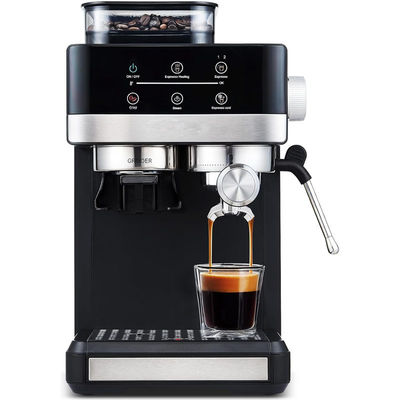 เครื่องกาแฟเอสเพรสโซ่ไฟฟ้ามืออาชีพ พลังงาน 15/20bar ปั๊มแรงกดดัน Cappuccino Latte Grinder ผลิตจากพลาสติกทนทาน