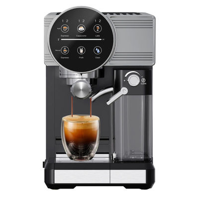 เครื่องกาแฟเอสเพรสโซ่ไฟฟ้ามืออาชีพ พลังงาน 15/20bar ปั๊มแรงกดดัน Cappuccino Latte Grinder ผลิตจากพลาสติกทนทาน