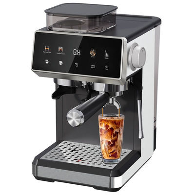 เครื่องกาแฟเอสเพรสโซ่ไฟฟ้ามืออาชีพ พลังงาน 15/20bar ปั๊มแรงกดดัน Cappuccino Latte Grinder ผลิตจากพลาสติกทนทาน