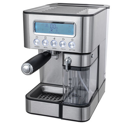 เครื่องทํากาแฟเอสเพรสโซ่แบบครึ่งอัตโนมัติ พร้อมหมอกนมมือสําหรับแคปปูจินโญ่