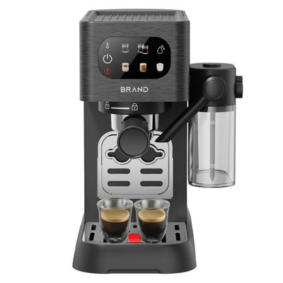 เครื่องทํากาแฟเอสเพรสโซ่แบบครึ่งอัตโนมัติ พร้อมหมอกนมมือสําหรับแคปปูจินโญ่