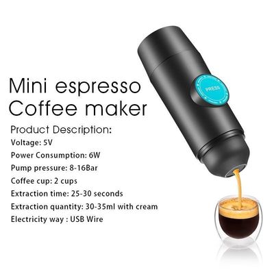 เครื่องทํากาแฟสแตนเลส USB พกพา สําหรับบ้าน