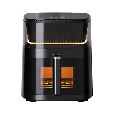 5L สแตนเลส ดิจิตอลสัมผัสอากาศ Fryer เตาอบขนาดเล็กสมาร์ทสแควร์ สุขภาพดี อากาศไฟฟ้า Fryer สําหรับครัวเรือน