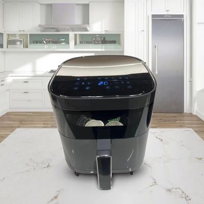 6l Smart Air Fryer Oven สแตนเลส มีหลายประการ สี่เหลี่ยมขนาดเล็ก สุขภาพดี ไฟฟ้าสําหรับครัวเรือน