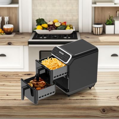 พลาสติกสแควร์ 1800 วัตต์ ดิจิตอล Airfryer App การควบคุม