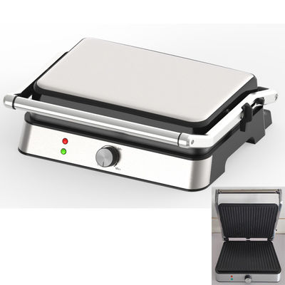 2000W ไฟฟ้าดิจิตอล Big Contact BBQ Grill ไม่มีควัน เครื่องทําอาหารที่บ้าน สามารถแยกออกได้ 4/6 ชิ้น Panini Maker
