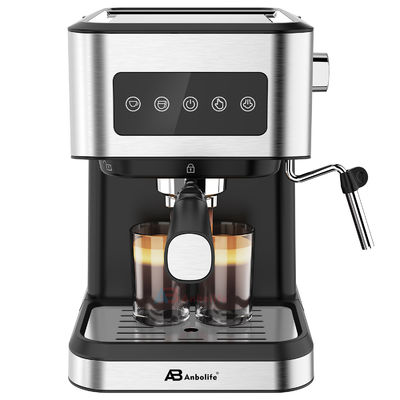 Anbo การควบคุมจอสัมผัส กาแฟและเอสเปรสโซ่ เครื่องทําแคปปูชินโญ่หลายฟังก์ชัน 20 Bar