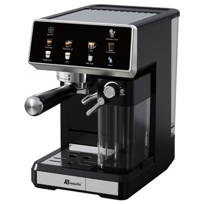 Anbo Big Touch Screen Control Cappuccino Espresso เครื่องทํากาแฟ มีหลายฟังก์ชัน พร้อมเครื่องบด
