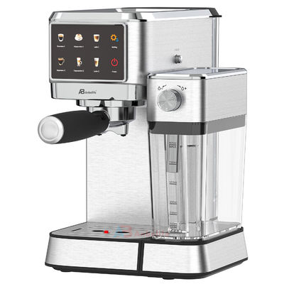 Anbo Big Touch Screen Control Cappuccino Espresso เครื่องทํากาแฟ มีหลายฟังก์ชัน พร้อมเครื่องบด