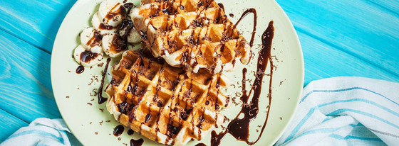 เครื่องทำวาฟเฟิลขนาดเล็ก Anbolife พร้อมเคลือบสารกันติดเทฟลอน