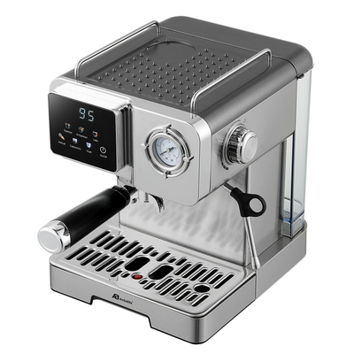 Anbo Digital Professional Expresso Coffee Machine with Pressure Gauge Multifunctional Latte Flat White Cappuccino Cafetera