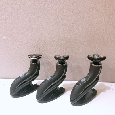 เครื่องโกนไฟฟ้าสําหรับผู้ชายแบบพกพา พร้อมใบมีดเหล็กไร้ขัด และมือพลาสติกสําหรับใช้ในใบหน้า