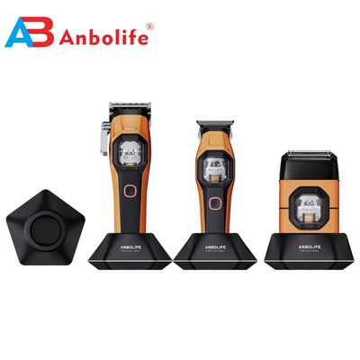 เครื่องตัดผมมืออาชีพ ANBOLIFE พร้อมมอเตอร์เวกเตอร์ 12000RPM และมอเตอร์แม่เหล็กจิปไมโคร USB สําหรับการใช้ในครัวเรือนและการค้า
