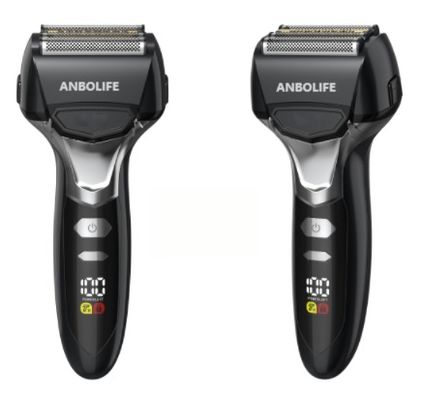 เครื่องโกนหนวดไฟฟ้าสำหรับผู้ชาย พร้อมแบตเตอรี่ 1000mAh ใบมีดแบบลอยตัว และดีไซน์โปร่งใสเพื่อการโกนที่เรียบเนียน