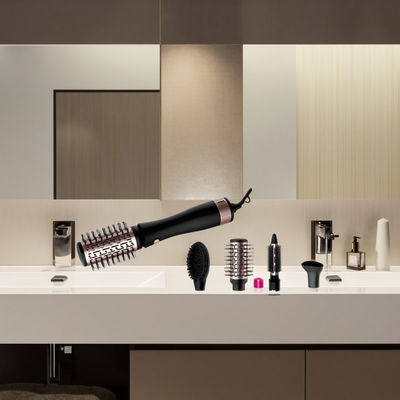 เครื่องเป่าผม 1200W แรงแปรงด้วย 3 ระดับอุณหภูมิและ 220 ~ 240V โวลเตชั่นสําหรับการสไตล์ผมง่าย