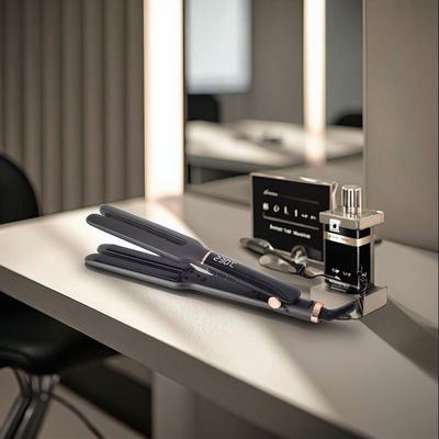 เครื่องขัดผมแบบแผ่นลอยยาวนานมากด้วย 10 การตั้งค่าความร้อนและแผ่นเซรามิก 13.7 * 110 มม