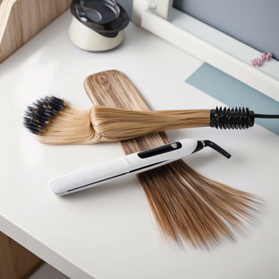 เครื่องหนีบผมและที่หนีบผมตรงระดับมืออาชีพ พร้อม 10 ระดับอุณหภูมิ ช่วง 130-230°C และแผ่นเทฟลอนเพื่อผมเรียบลื่น ไม่ชี้ฟู