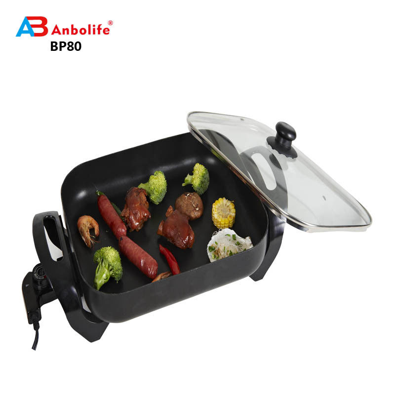 กล่องไฟฟ้าโดย Culina 18/10 เหล็กไร้สแตนเลส, ภายใน Nonstick, ด้วยกล่องแก้ว 12 นิ้วรอบ Ptfe ปลอด pfoa เครื่องล้างจาน
