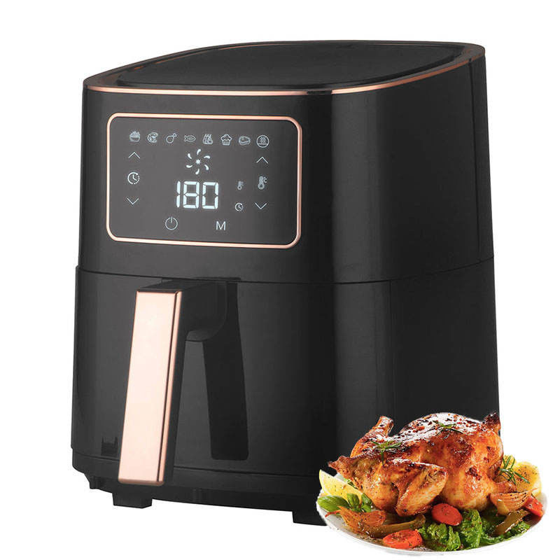 เครื่องอบอุ่นอากาศพลังงาน 5.5l 5l 6L 7l ไม่มีน้ํามัน Rotisserie Toaster Smart Air Fryer