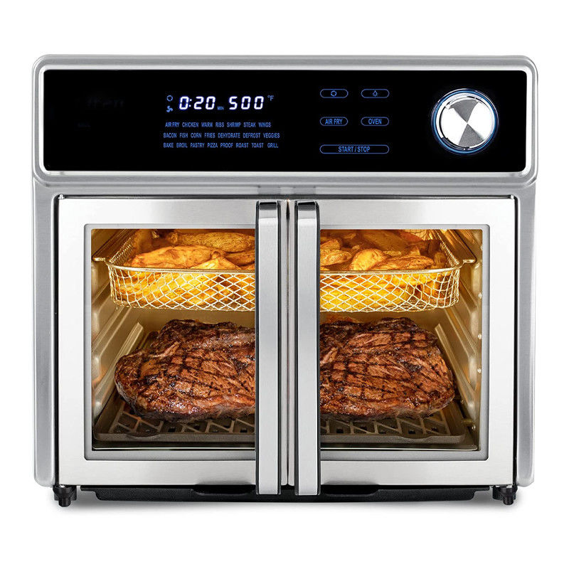 1700W อากาศ Fryer โฟน ประตูฝรั่งเศส 5.5L 6.5L 23L สุขภาพดีน้ํามันฟรีเหล็กดัด