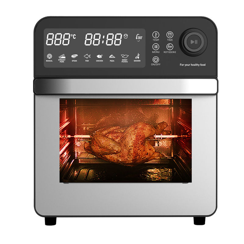 7L 12L 24L สแตนเลส ดิจิตอลอากาศ Fryer การทํางาน Steam อากาศ Toaster เตาอบ ไม่มีน้ํามัน