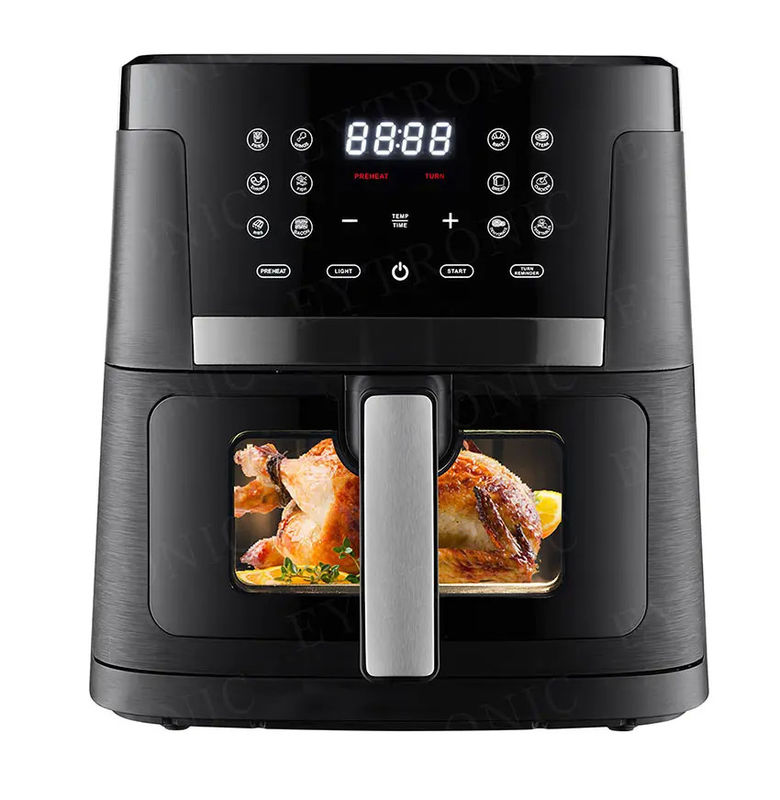 เครื่องต้มอากาศดิจิตอลสมาธิ 6.5L 7L หน้าต่างมองเห็นใหม่ Freidora De Aire Electric With Wifi