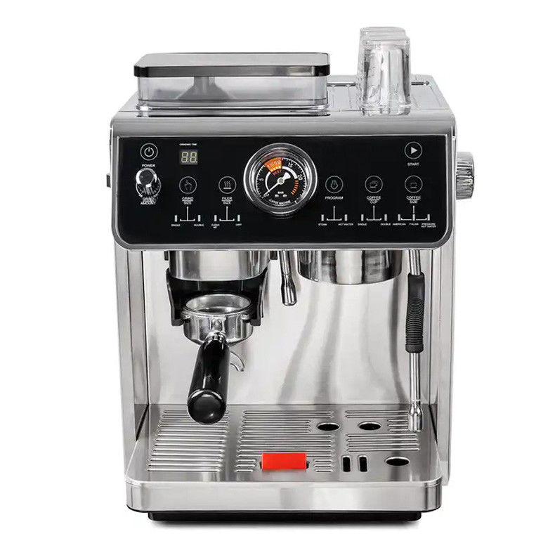 เครื่องทํากาแฟมืออาชีพแบบสมาร์ท อัตโนมัติเต็ม เครื่องทําเอสเปรสโซ่ พร้อมไม้กรงสําอางาน