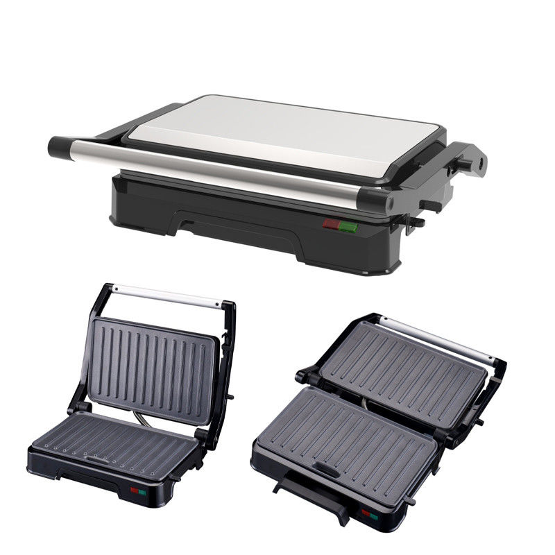 Knob Contact Electric Press Grill 2 ชิ้น มินิ ออโต้ พานินี่ กับพื้นผิว Ultra Nonstick