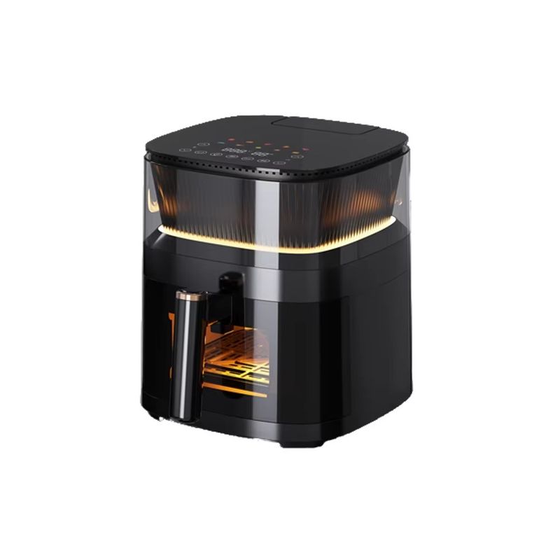 5L สแตนเลส ดิจิตอลสัมผัสอากาศ Fryer เตาอบขนาดเล็กสมาร์ทสแควร์ สุขภาพดี อากาศไฟฟ้า Fryer สําหรับครัวเรือน