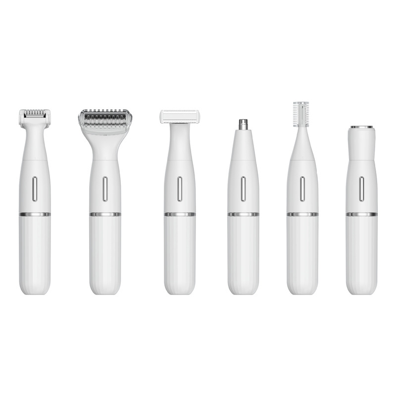 เครื่องโกนไฟฟ้า 6 ใน 1 เครื่องตัดผมจมูกและเครื่องตัดผมหลายฟังก์ชัน พร้อมรับประกัน 1 ปี และพลังงาน USB สามารถชาร์จใหม่ได้